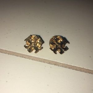 Tory Burch logo stud earrings